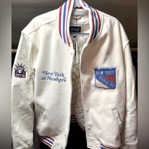 New York or Nowhere Limited NY Rangers Varsity Jacket